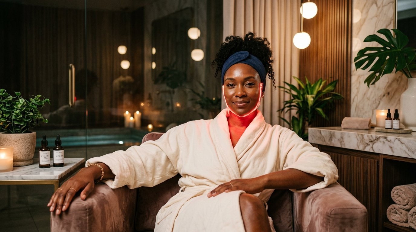 Red light therapy beauty treatment