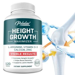 Height Growth Supplement With Vitamins and Calcium Zinc - Improves Bone Strength Promotes Growth - 120 Capsules